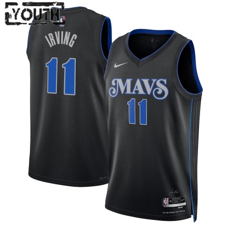 Dres Dallas Mavericks Kyrie Irving Nike 2023-24 City Edition Crno Swingman - Dječji